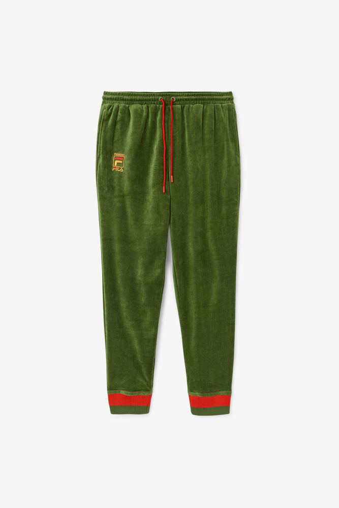 Fila Pants Mens Green X Paterson Velour - Ireland 93605-CDFL